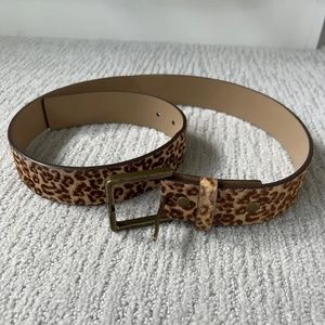 CAbi Kipling Leopard Print Belt